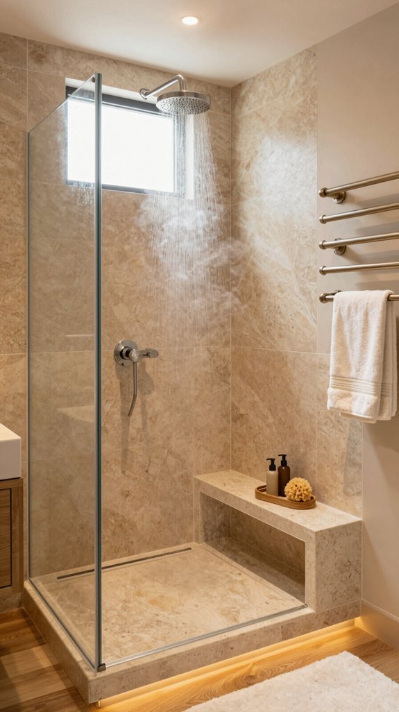 built in shower seat benefits