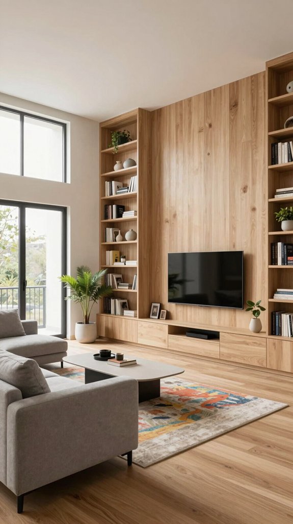 built in walls enhance organization