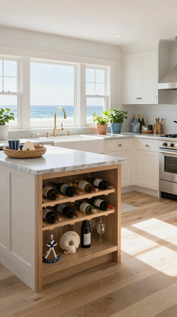 built in wine rack elegance