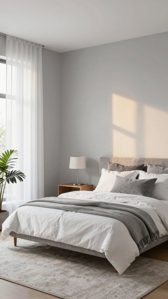 calming oasis with warm grays