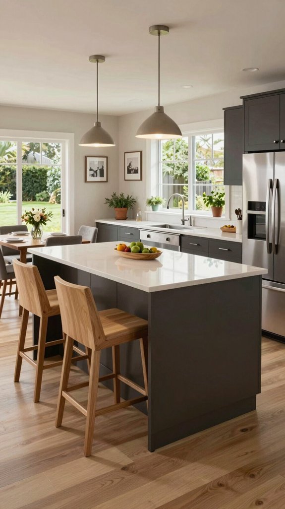 16 Peninsula Kitchen Ideas for Smart Layout Planning 9 casual dining peninsula design