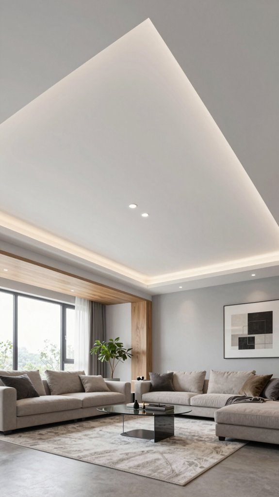16 Modern False Ceiling Design Ideas for Living Rooms 14 ceiling height influences design choices