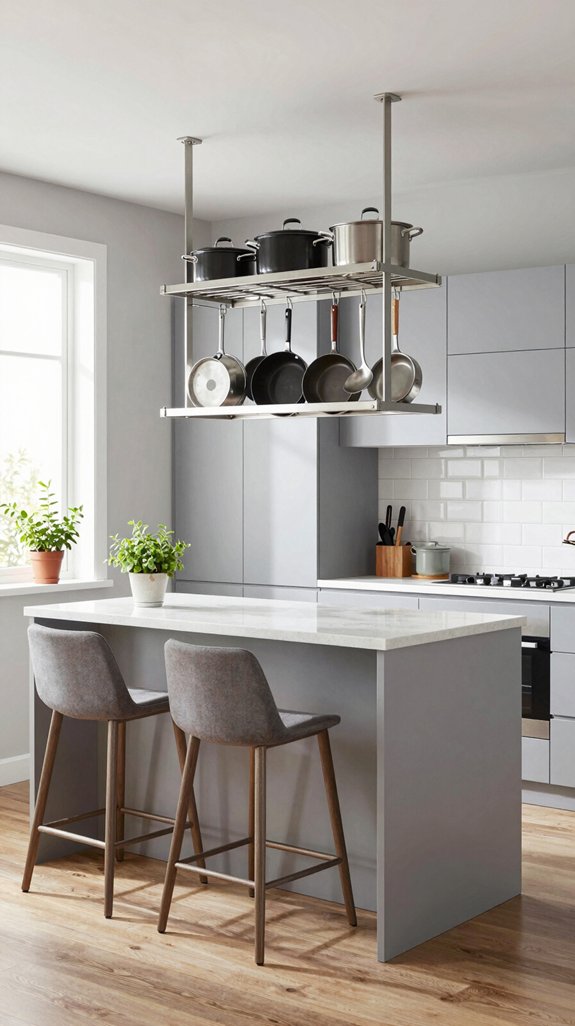 ceiling racks maximize storage efficiency