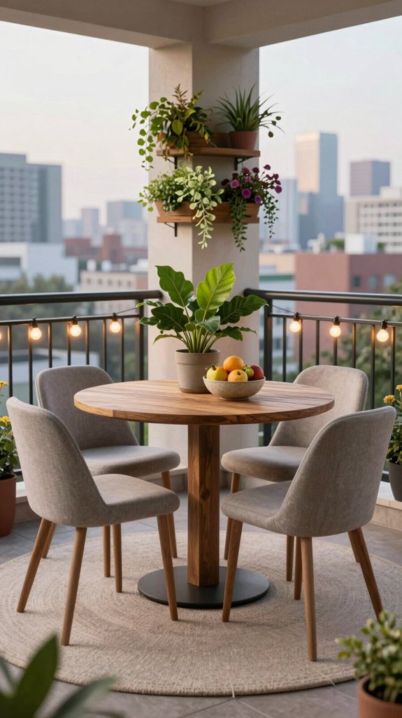 charming outdoor dining nook