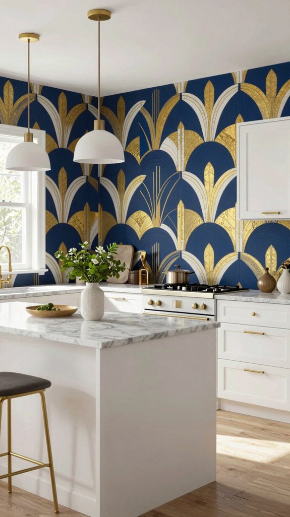 chic art deco kitchen design