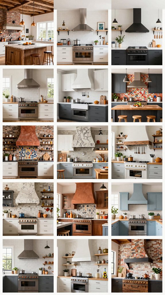 chic chimney kitchen designs