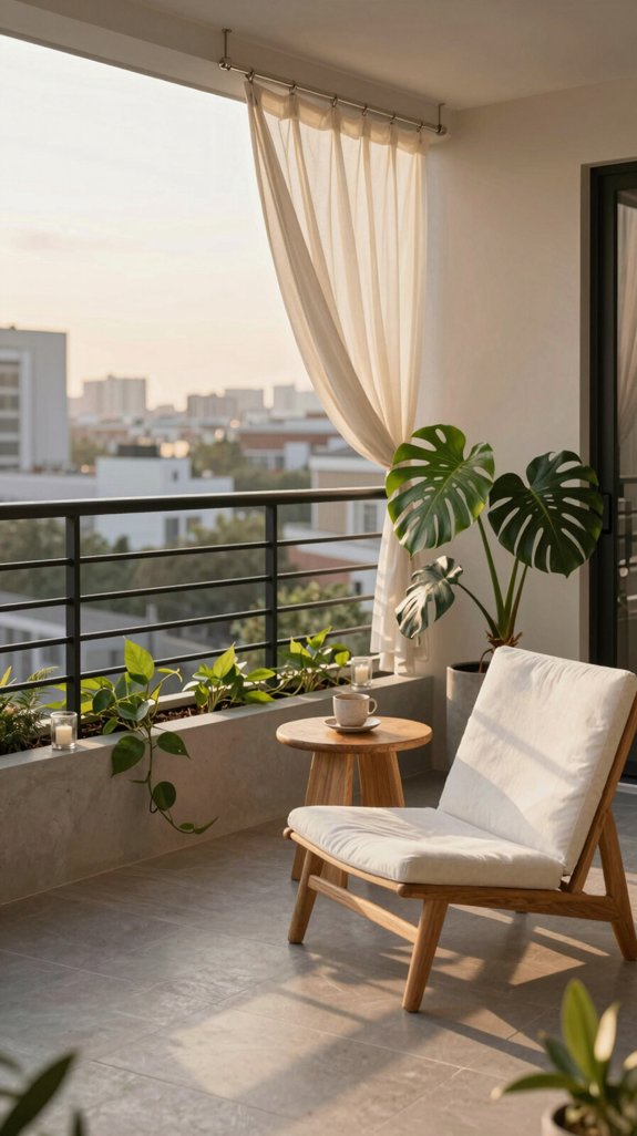 chic outdoor balcony decor