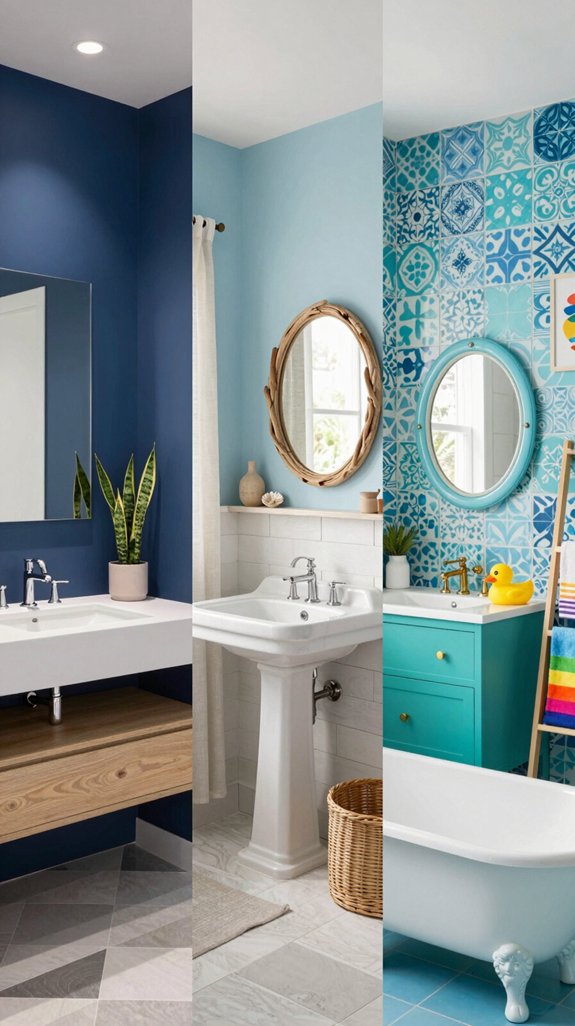 25 Blue Bathroom Ideas for a Calm Coastal Vibe 2 choose your blue aesthetic