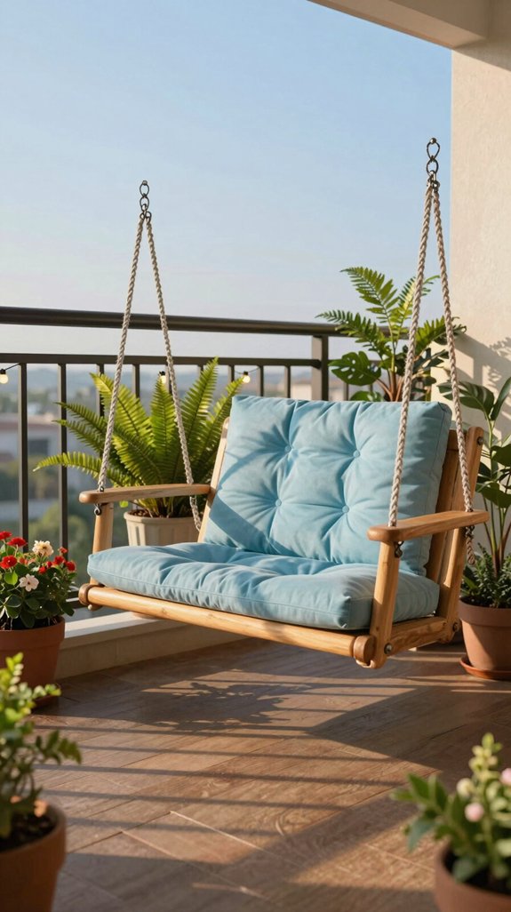choosing a balcony swing