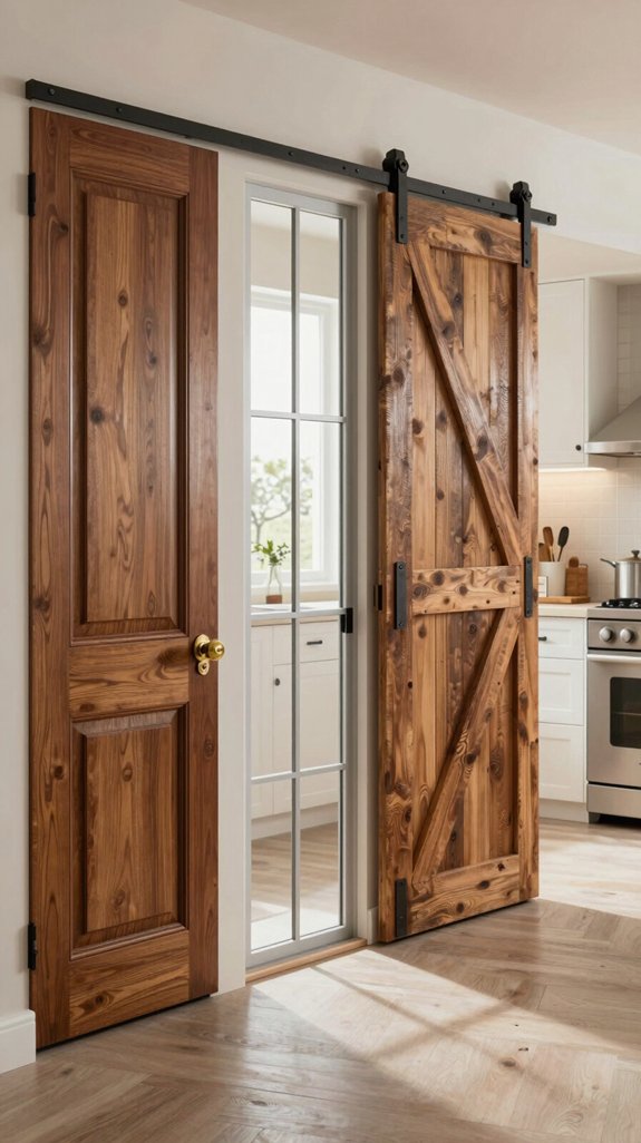 15 Kitchen Door Ideas That Elevate Your Entry 16 choosing kitchen door materials