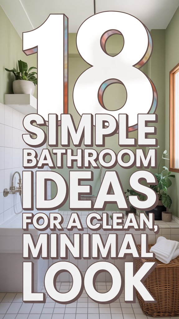 clean and minimal bathroom