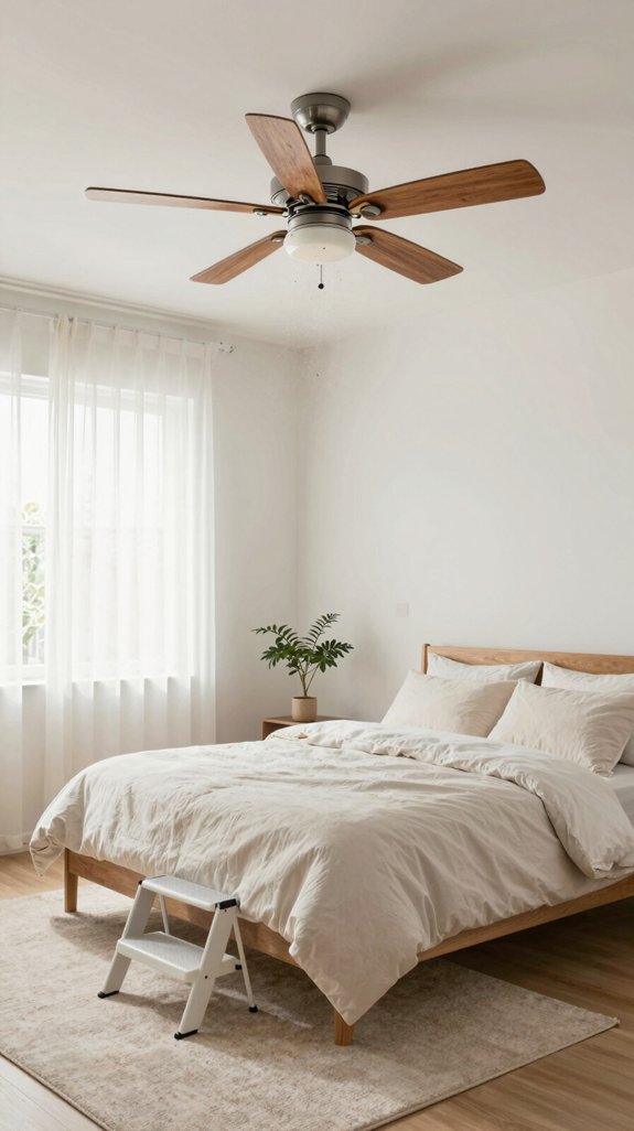 clean bedroom fan easily
