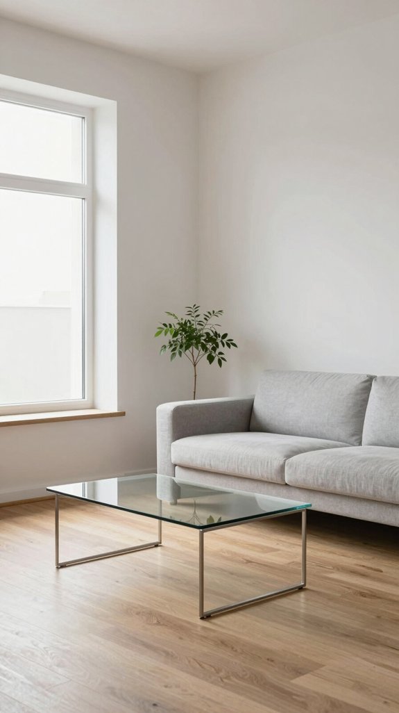 clean decluttered living spaces