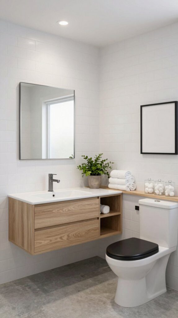 clean minimal bathroom design