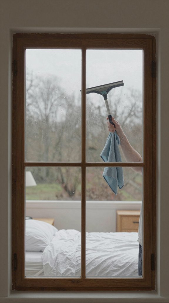 clean windows on cloudy days