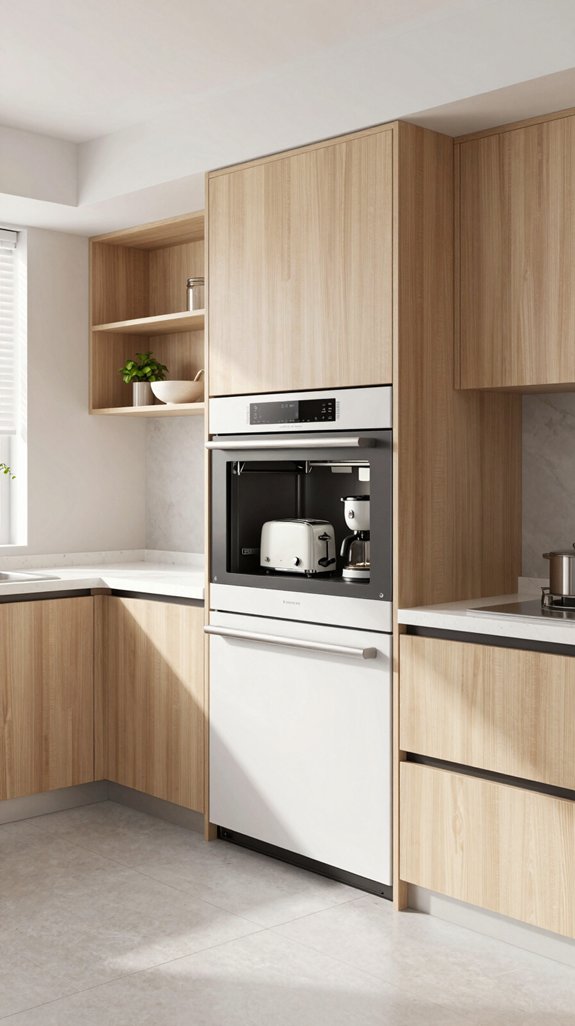 19 Tiny Kitchen Ideas That Feel Surprisingly Spacious 12 clutter free appliance storage solutions