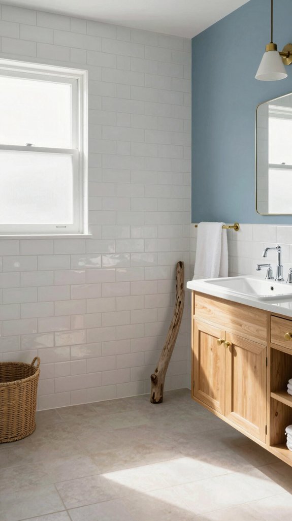 coastal elegance with subway tile