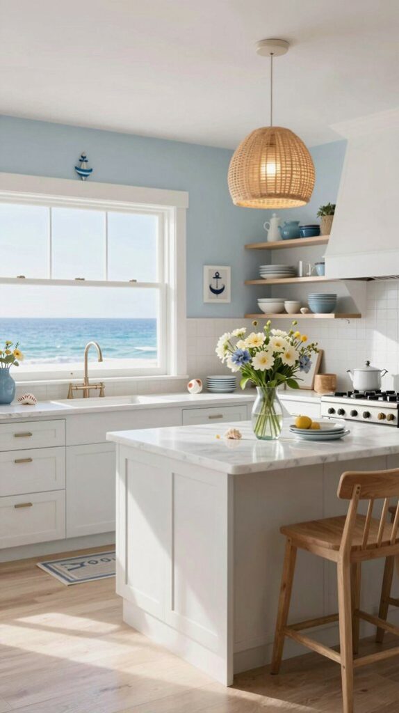 coastal inspired kitchen designs