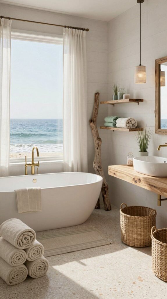 coastal themed bathroom inspiration