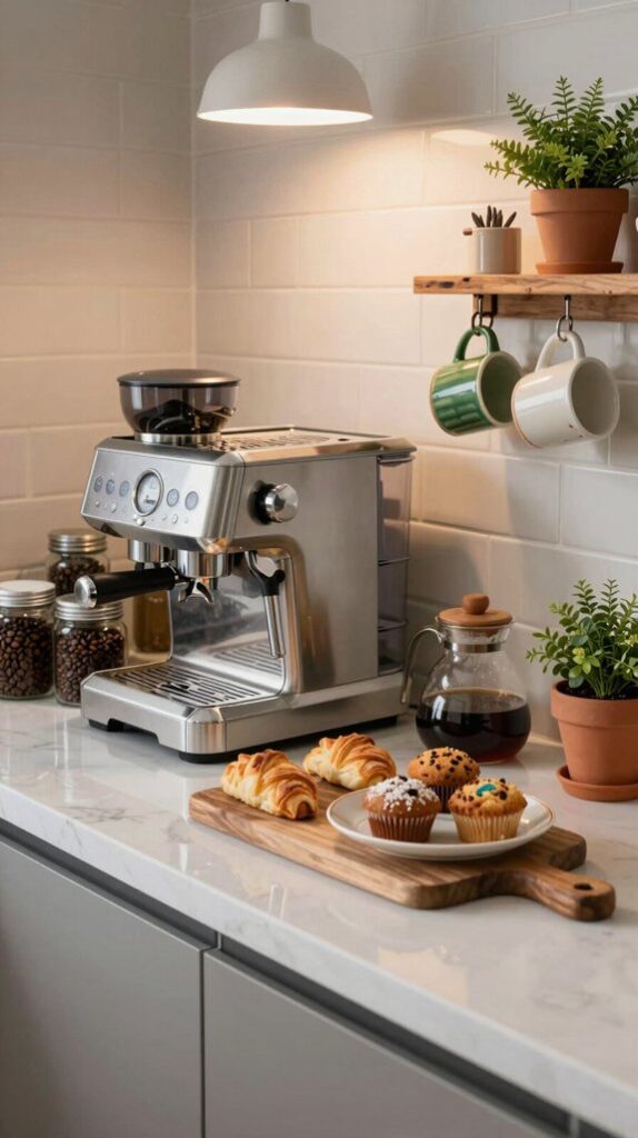 coffee bar counter styling