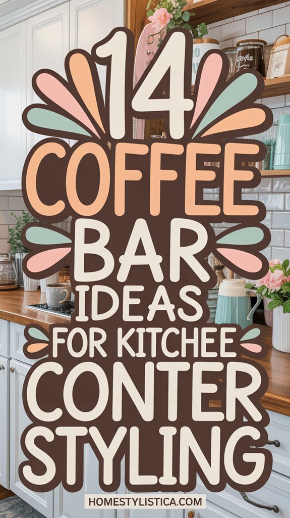 14 Coffee Bar Ideas for Kitchen Counter Styling 1 coffee bar styling ideas