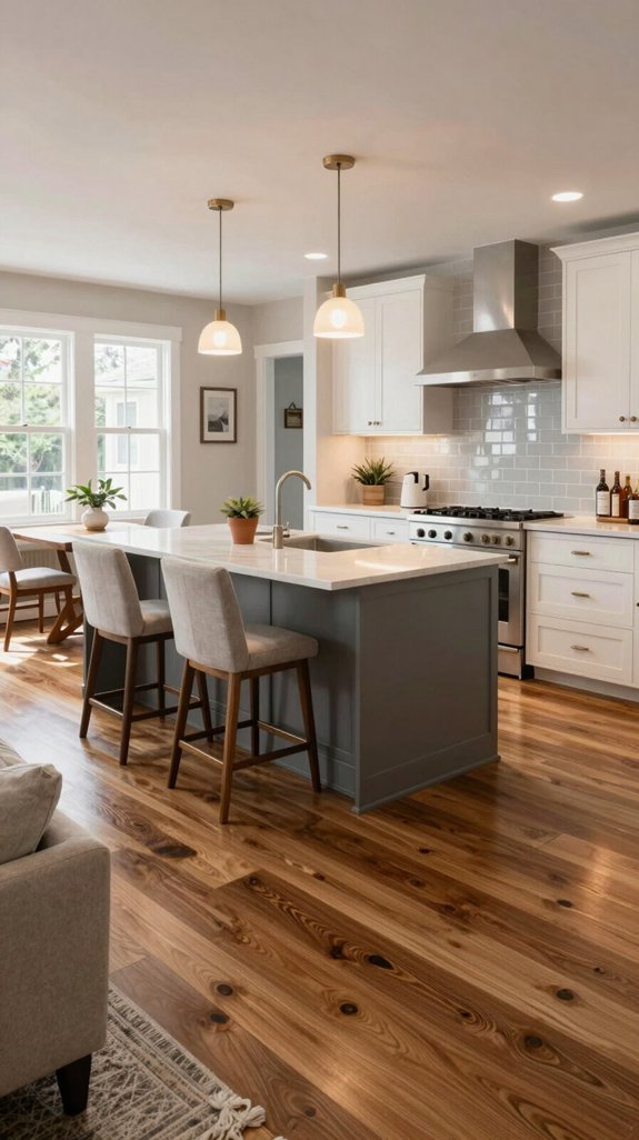 18 Kitchen Flooring Ideas That Combine Style and Durability 14 cohesive flooring for kitchens