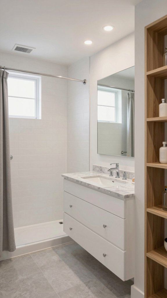 16 Basement Bathroom Ideas That Feel Bright and Inviting 17 cohesive materials enhance luxury
