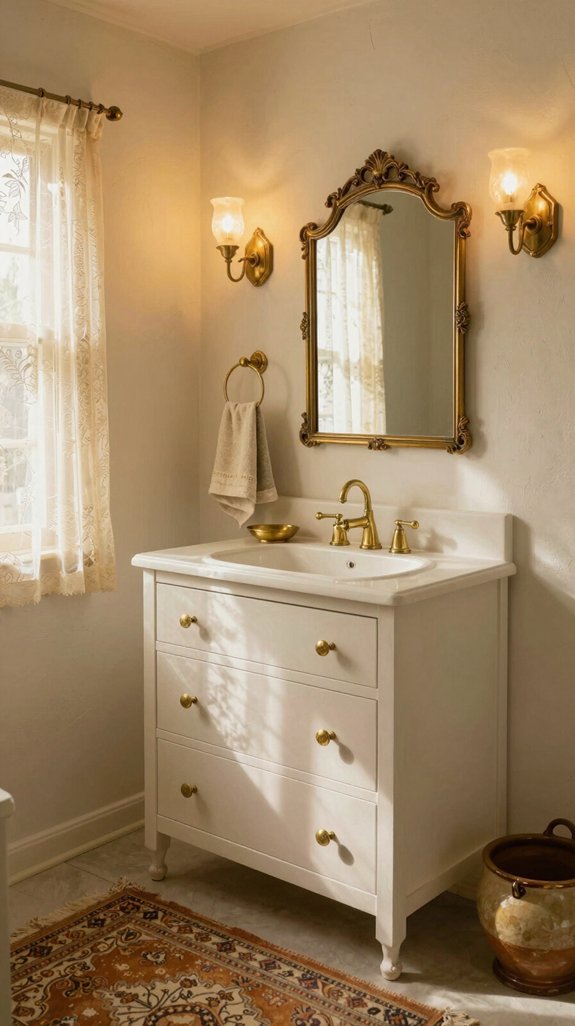 16 Cottage Bathroom Ideas Full of Charm and Warmth 15 cohesive vintage cottage warmth
