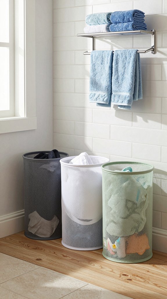 color coded laundry organization system