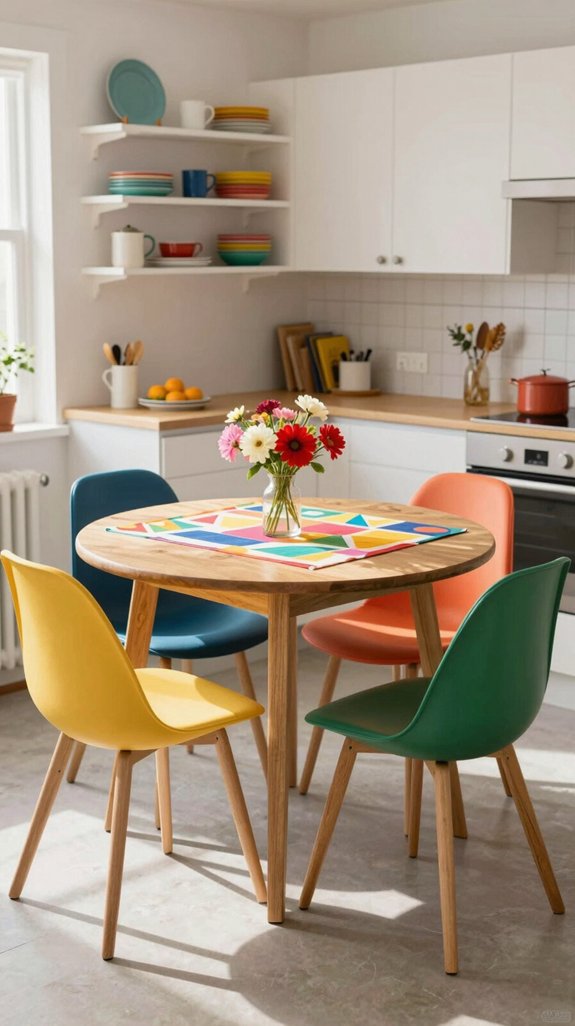 18 Small Kitchen Table Ideas for Compact Dining 17 colorful accent tables brighten kitchens