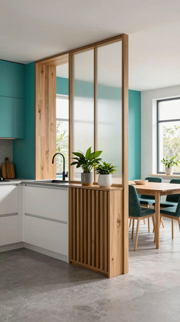 15 Open Kitchen Partition Ideas for Modern Homes 15 colorful textured kitchen partitions