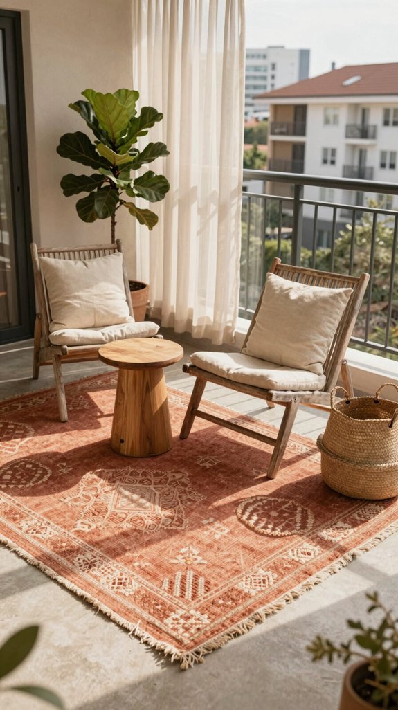 comfortable anchored outdoor seating