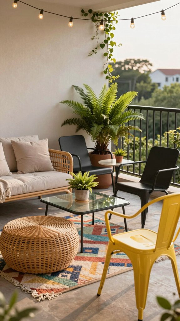 comfortable and stylish balconies