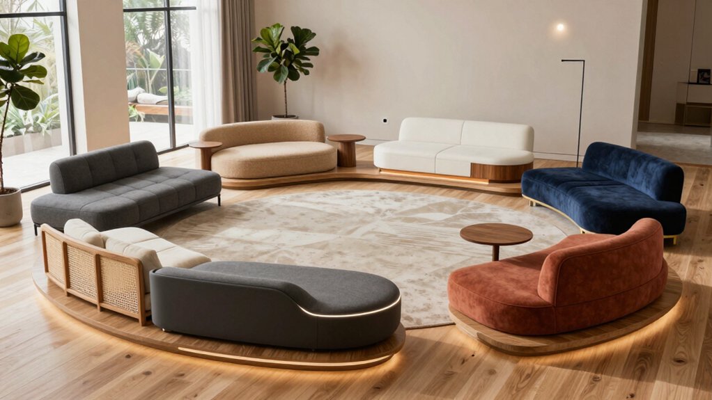 comfortable stylish lounge platforms