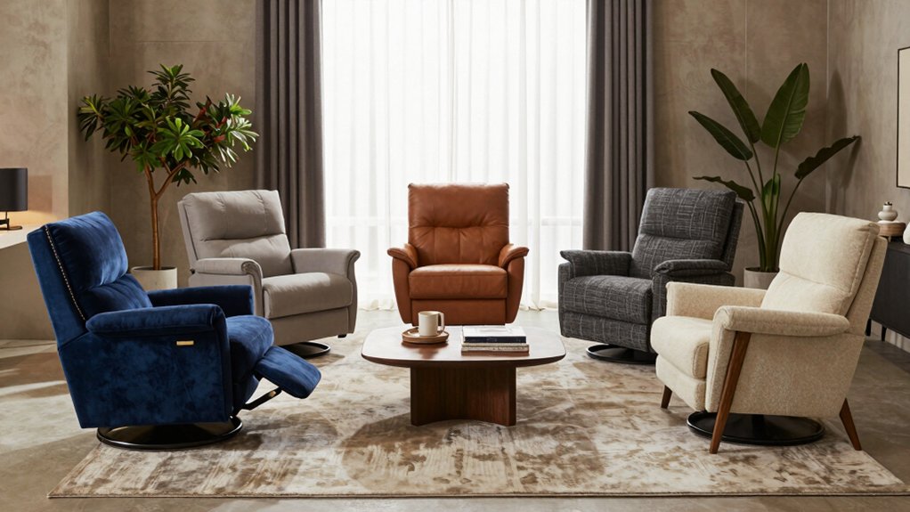 comfortable stylish swivel recliners