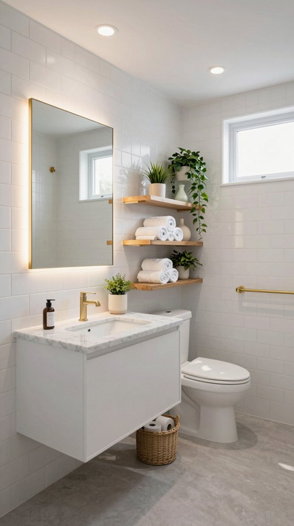 compact bathroom decor ideas