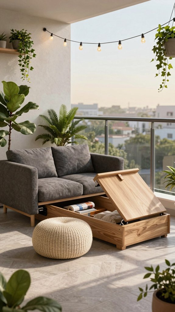 compact multi functional outdoor furniture