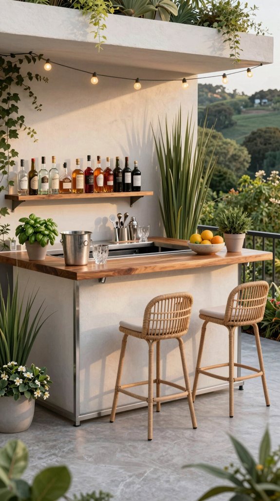 compact wall mounted bar