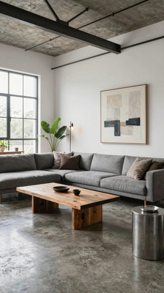 concrete floors enhance aesthetics