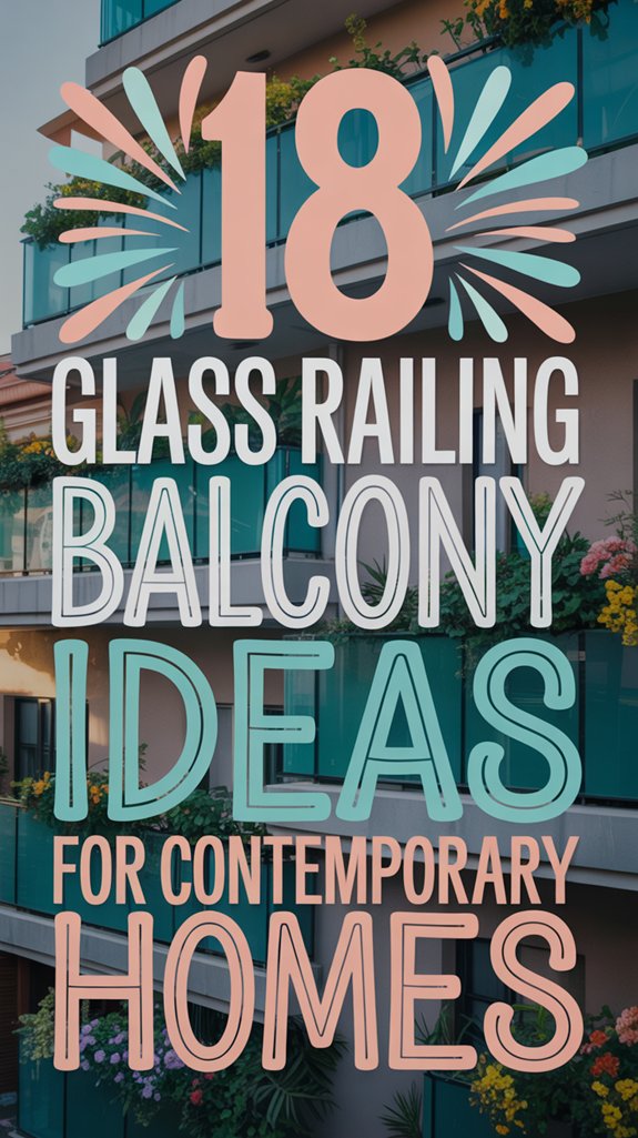 contemporary glass railing designs