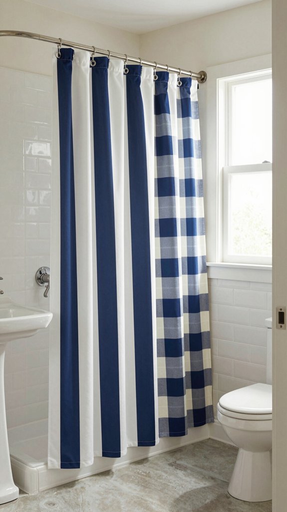 18 Shower Curtain Ideas Bathroom Designers Love 12 contemporary plaid shower designs