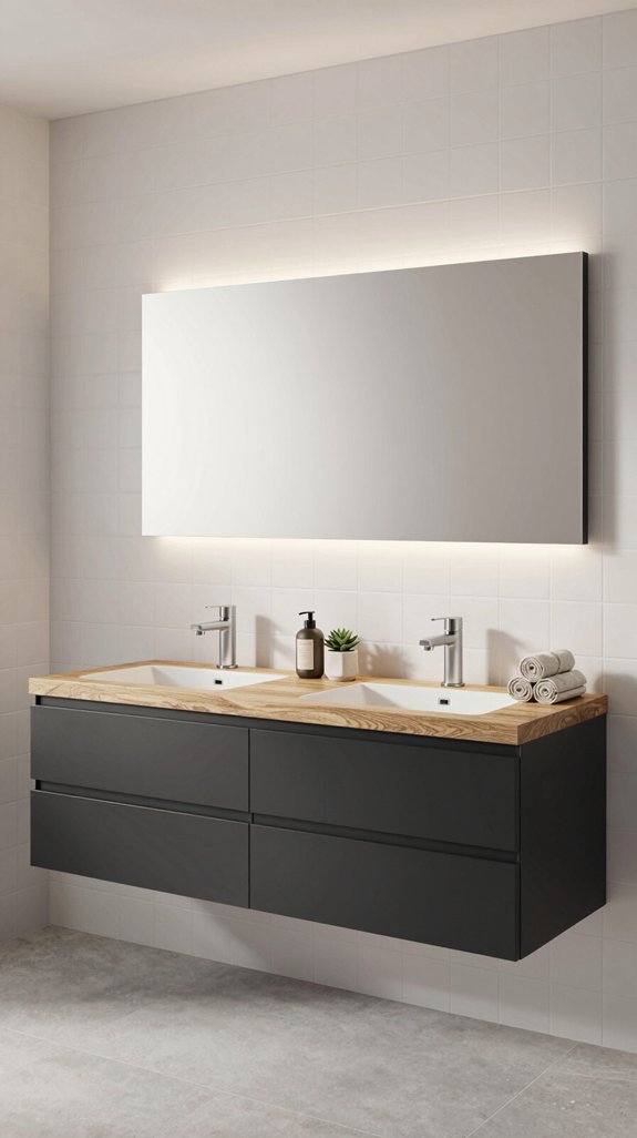 contemporary vanity bathroom upgrade