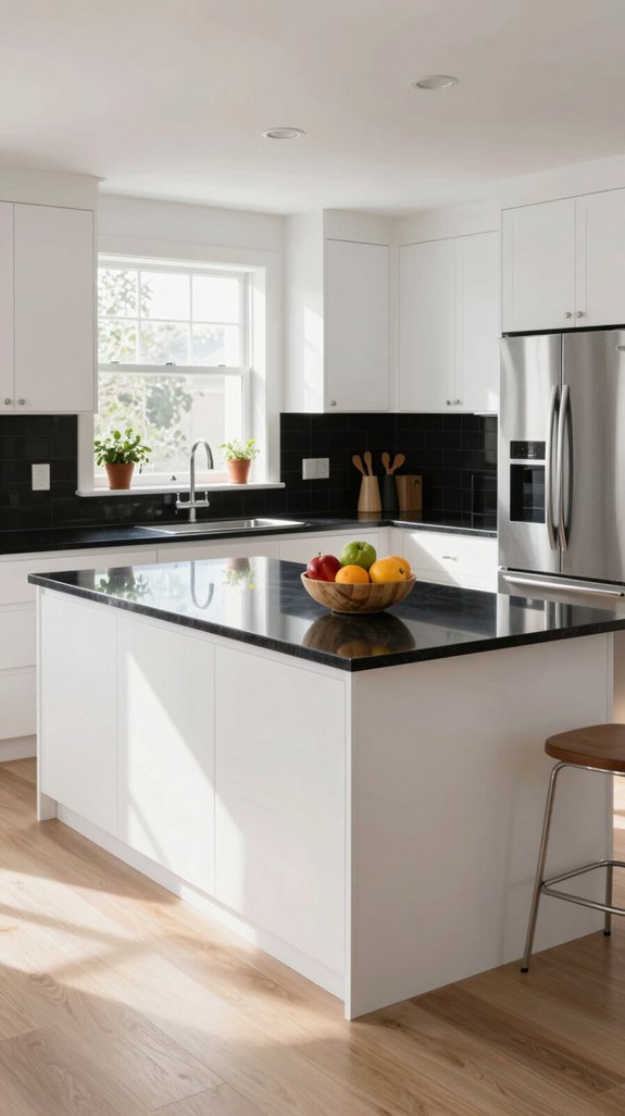 contrasting elements enhance kitchens