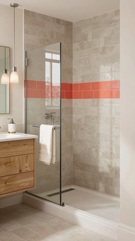 24 Bathroom Tiles Combination Ideas for a Designer Finish 13 coral accents energize neutrals