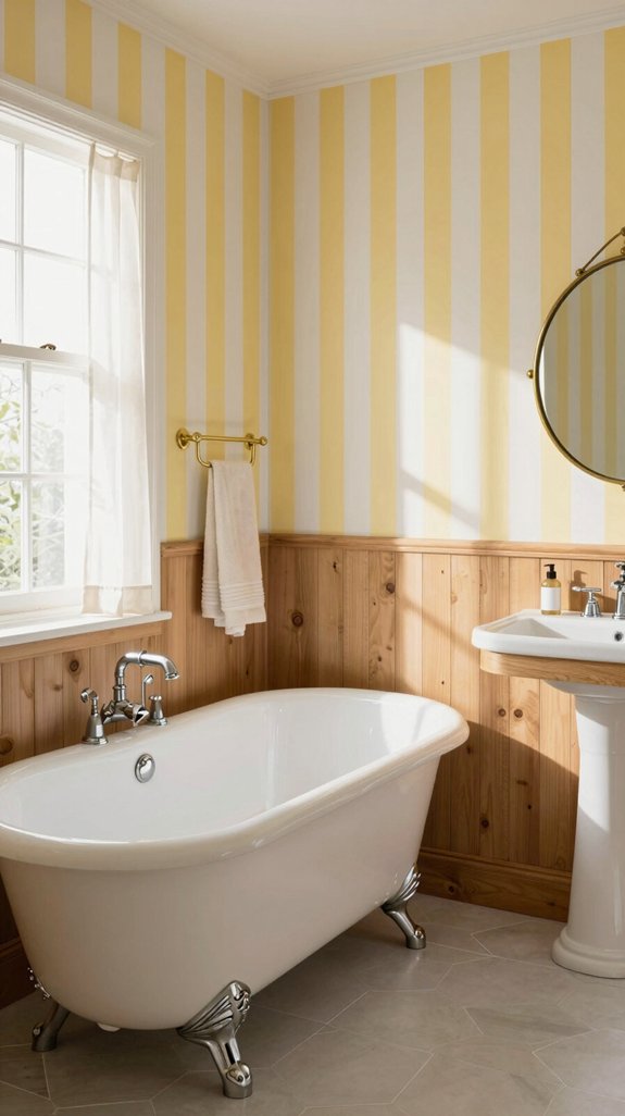 cottage yellow bathroom charm