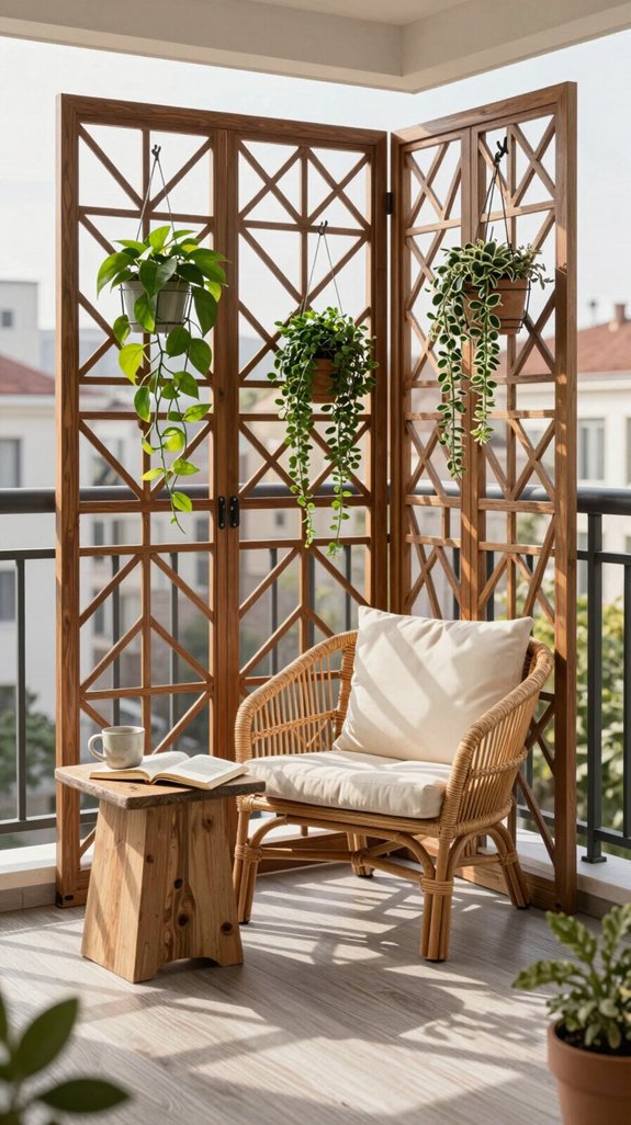 cozy balcony privacy screens