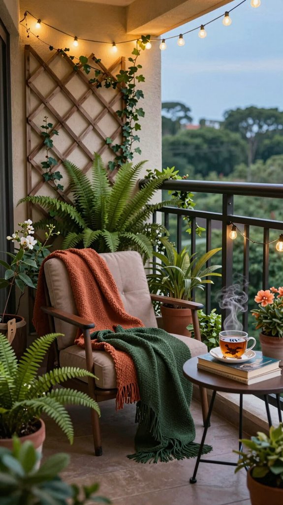 cozy balcony retreat creation