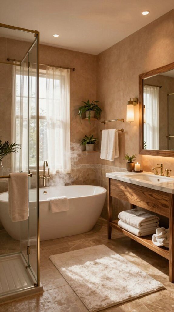 cozy bathroom atmosphere ideas