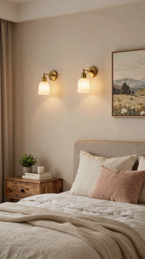 cozy bedroom wall sconces