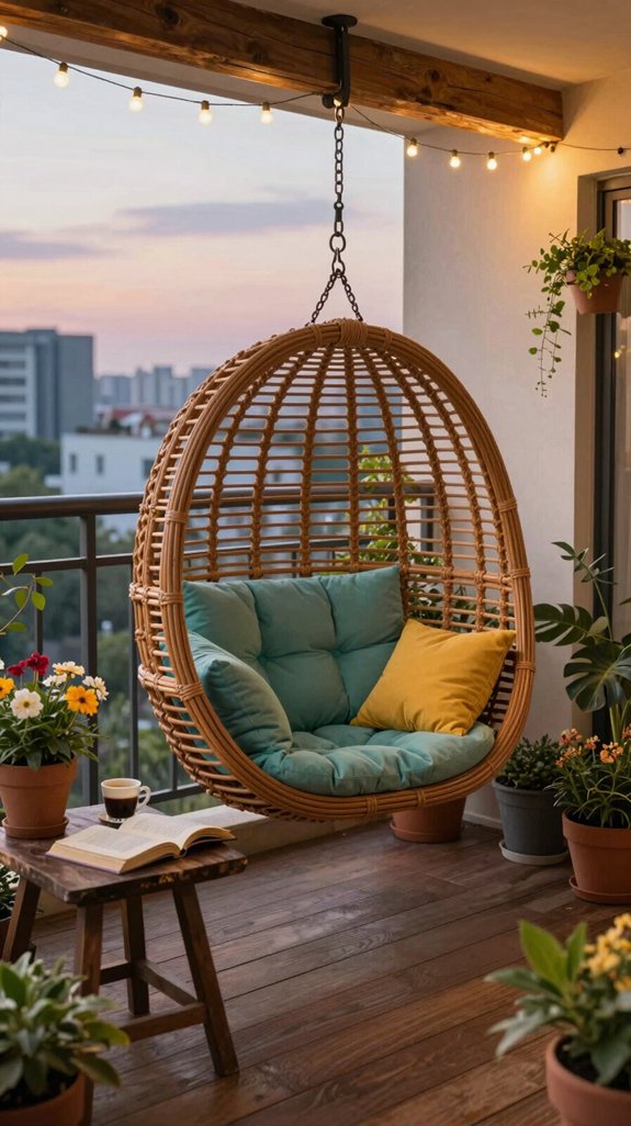 cozy caf balcony vibes